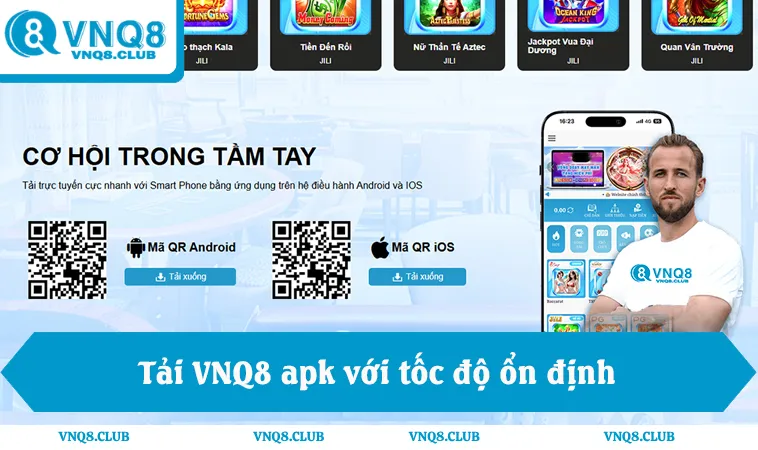 Tải VNQ8 apk với tốc độ ổn định và truy cập an toàn trên VNQ8 mobile
